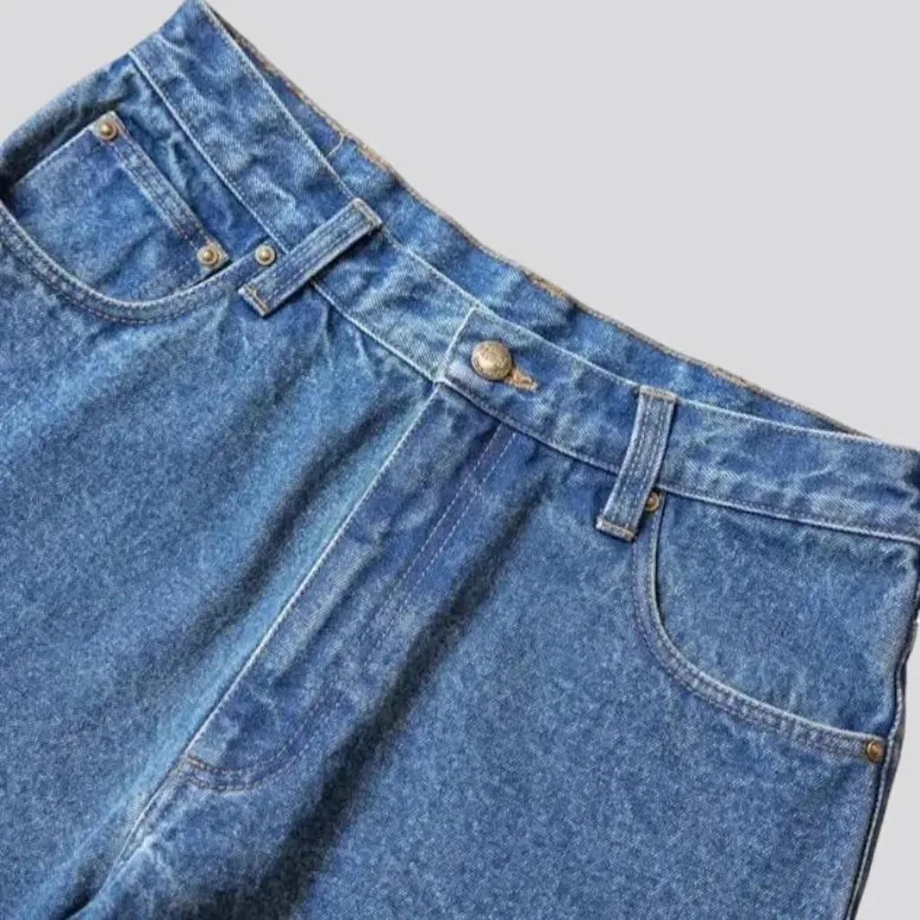 90s straight jean shorts
 for men