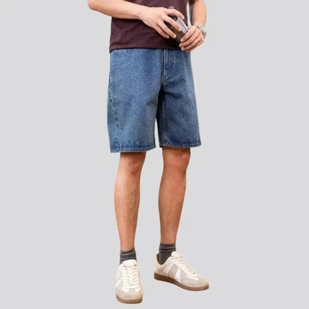 90s straight jean shorts
 for men