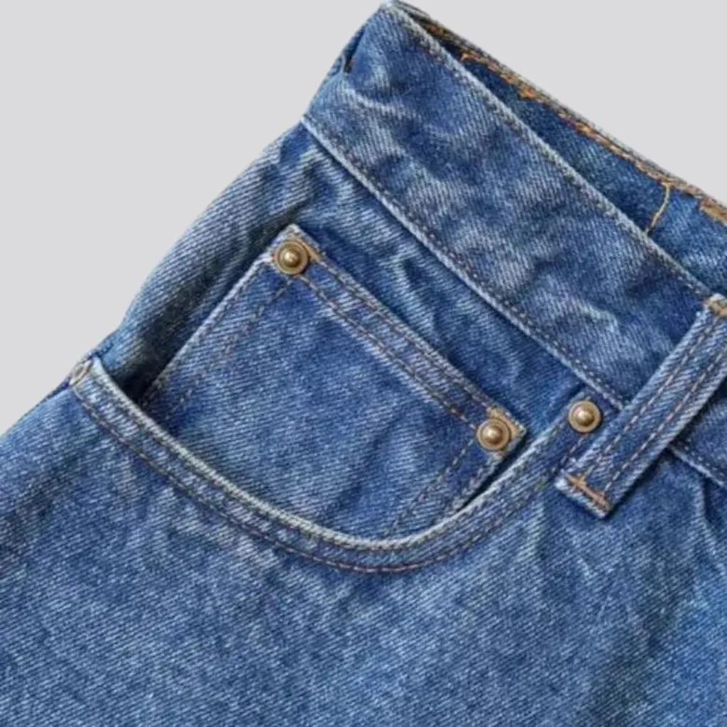 90s straight jean shorts
 for men