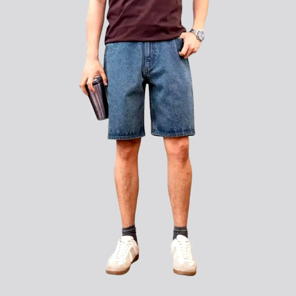 90s straight jean shorts
 for men