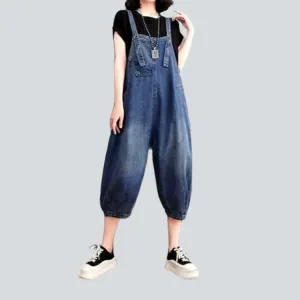 90s style denim dungaree for ladies