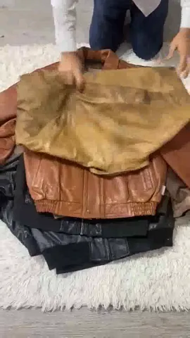 90s Vintage Leather Bomber Jackets Mixed - 12 Pcs