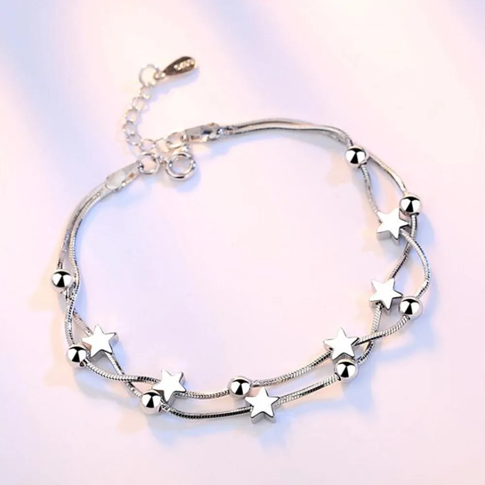 925 Stamp Sterling silver fashion bracelet