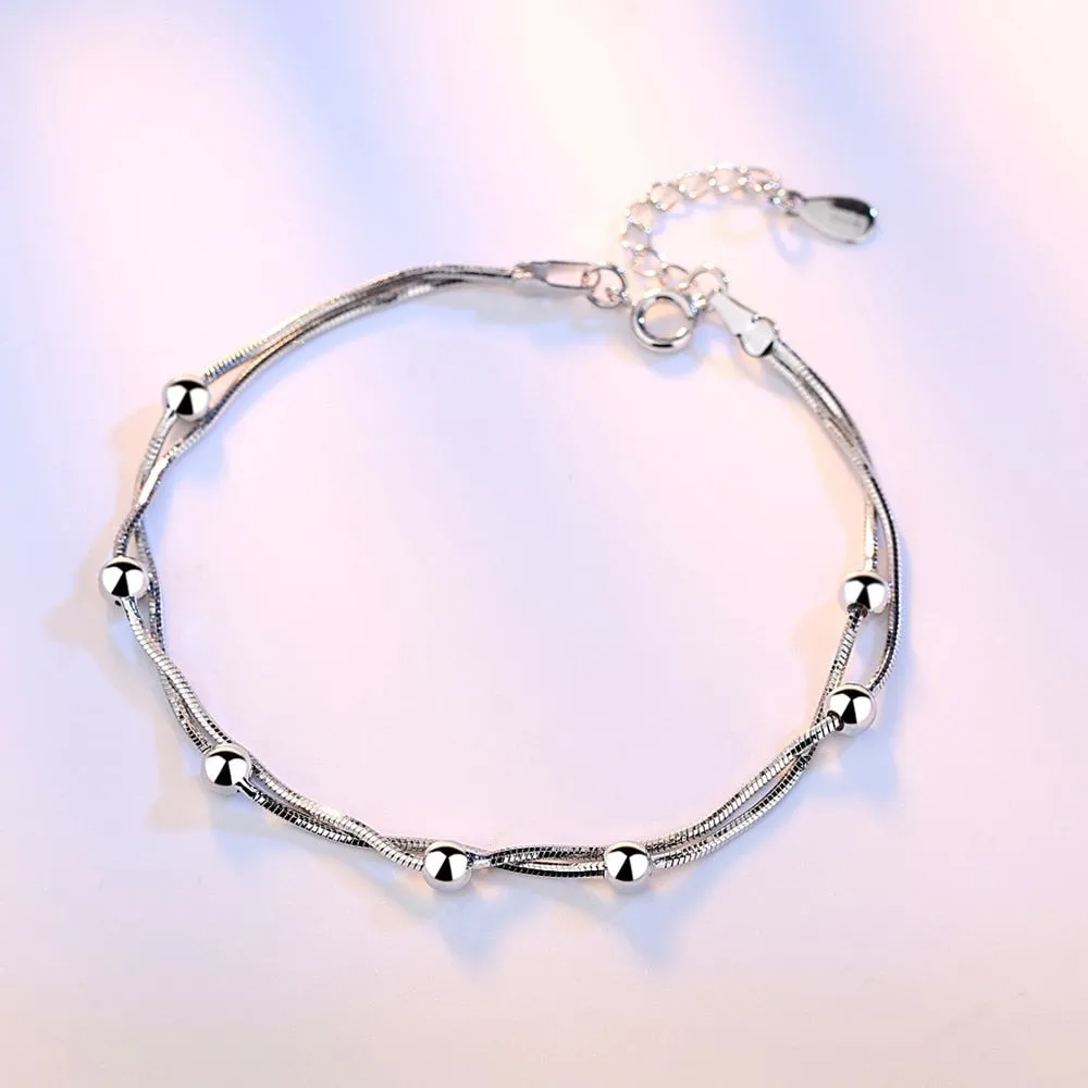 925 Stamp Sterling silver fashion bracelet