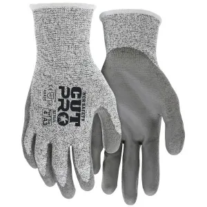 92752L MCR Safety Cut Resistant Gloves, Hypermax, Large, Gray, 13 ga THK