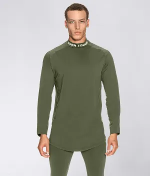 9400 . Momentum Regular-Fit Base Layer Shirt - Military Green