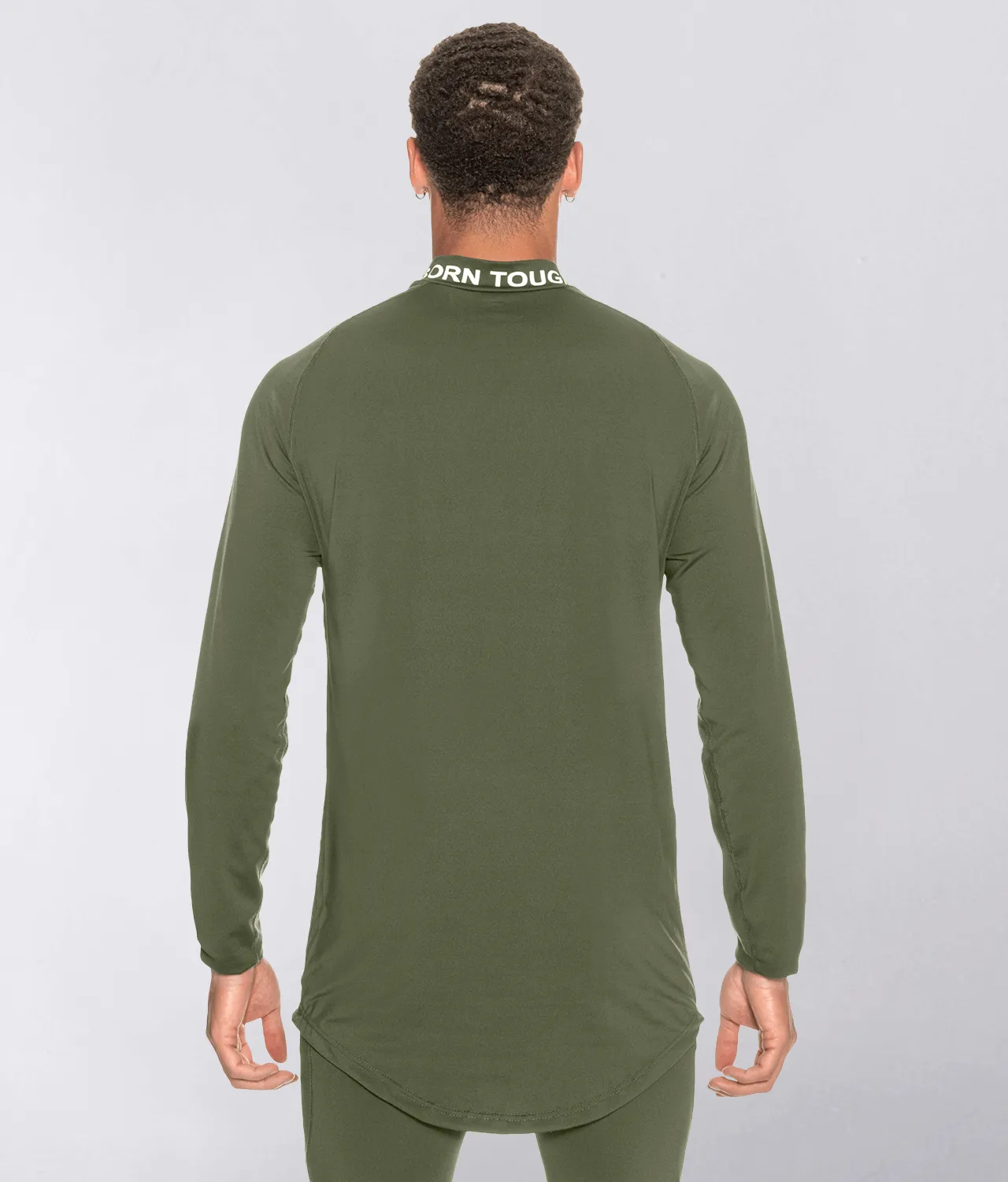 9400 . Momentum Regular-Fit Base Layer Shirt - Military Green