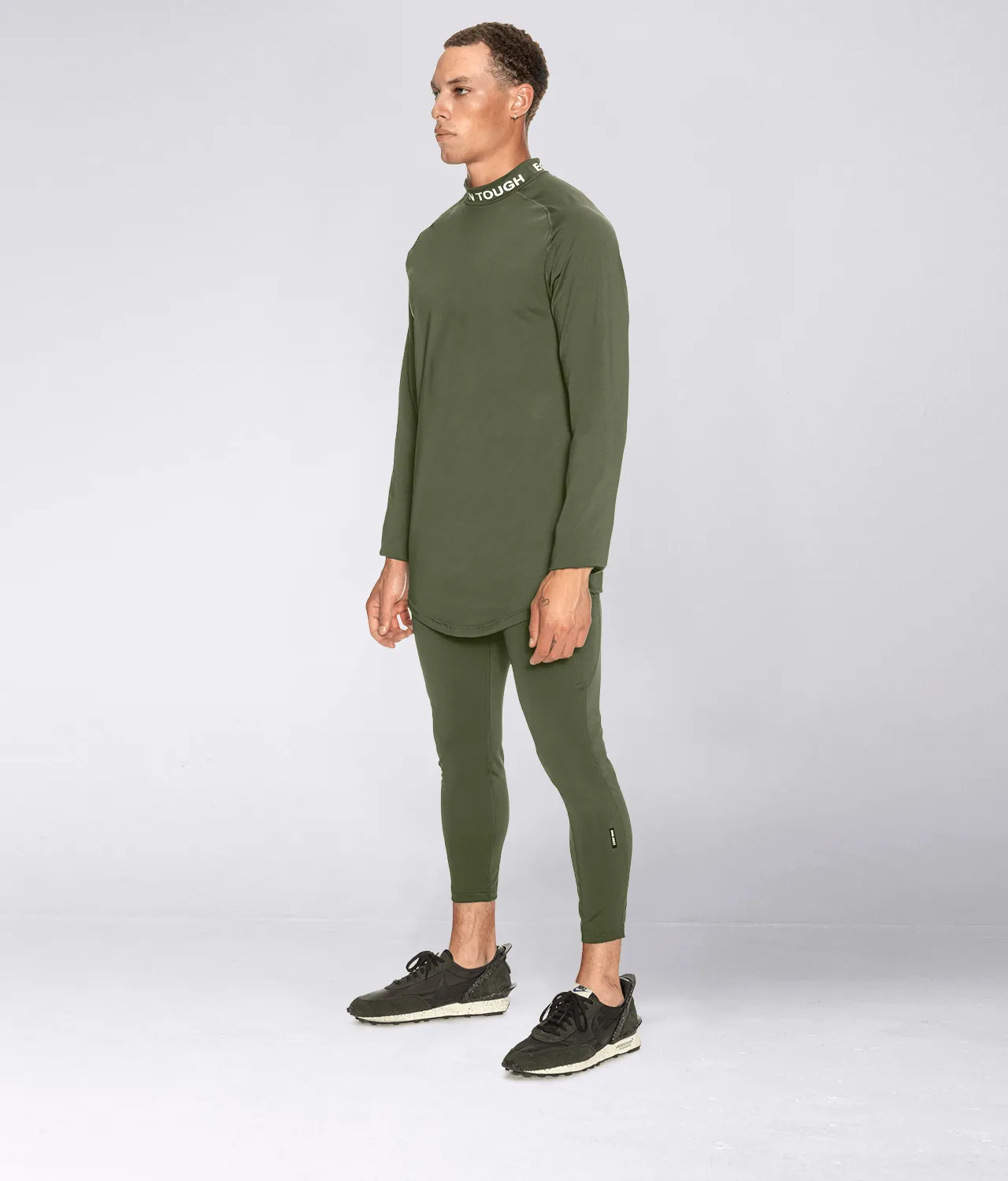 9400 . Momentum Regular-Fit Base Layer Shirt - Military Green