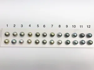 9.5-10mm Tahitian AA Loose Matched Pearls, 10mm Round (276)