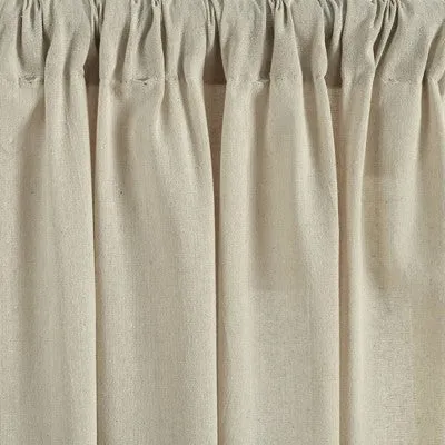 95"x52" Boho Pom Pom Tassel Linen Window Curtain Panel Beige - Lush Décor