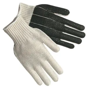 9670M MCR Safety Red Hare Gloves, Medium, Cotton, Natural, Knit Wrist Cuff