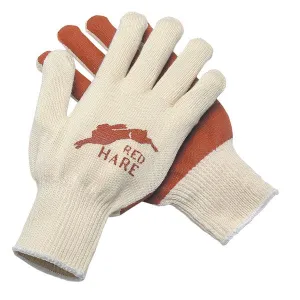 9670S MCR Safety Red Hare Gloves, Small, Cotton, Natural, Knit Wrist Cuff