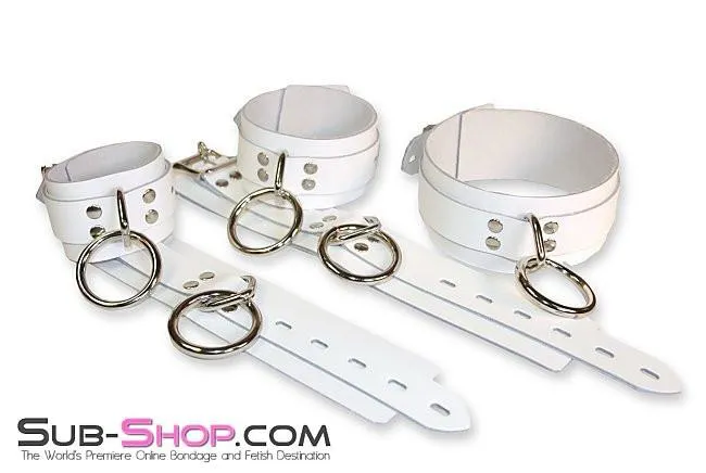 9740A      Pure Submission Locking Leather Wrist Cuffs