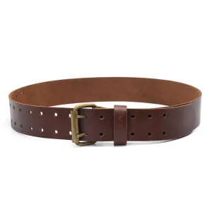 98052 - 2 Inch Wide Work Belt in Full Grain Dark Tan Leather | Style n Craft