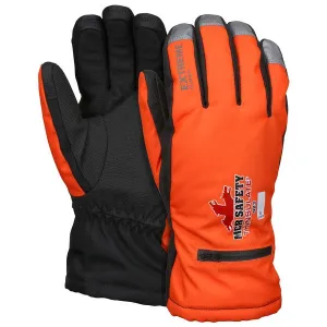 983L MCR Safety Mechanics Gloves, Large, Synthetic, Black/Orange