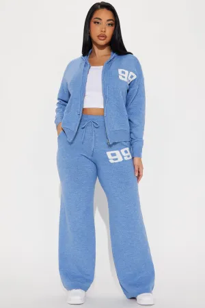 99 Problems Sweater Pant Set - Blue