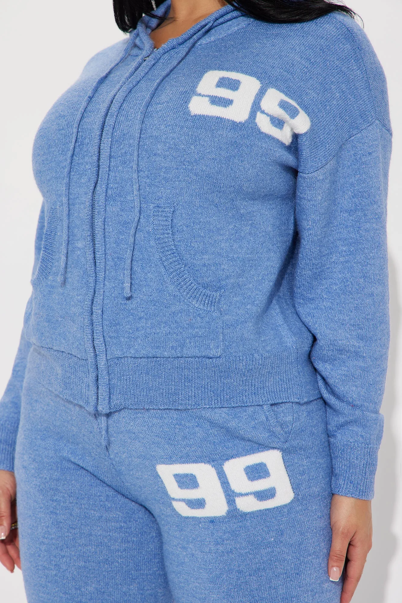 99 Problems Sweater Pant Set - Blue