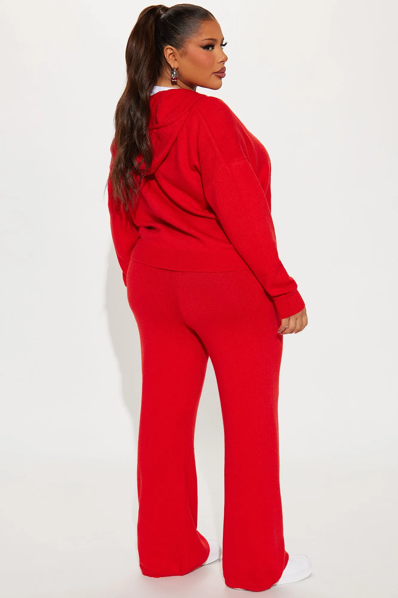 99 Problems Sweater Pant Set - Red