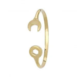 9CT Yellow Gold Baby Spanner Bangle BN356