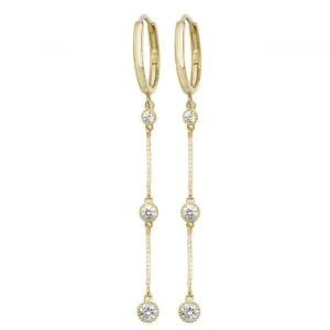 9ct Yellow Gold Drop Earrings ER1121