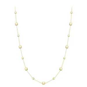 9ct Yellow Gold Fancy Cube Necklace