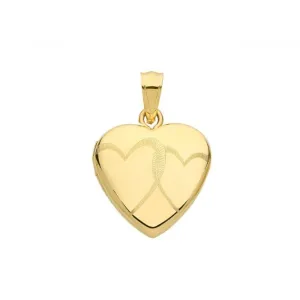 9ct Yellow Gold Heart Locket PN1098