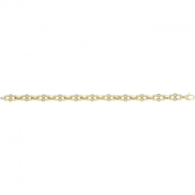 9ct Yellow Gold Hollow Bracelet BR677