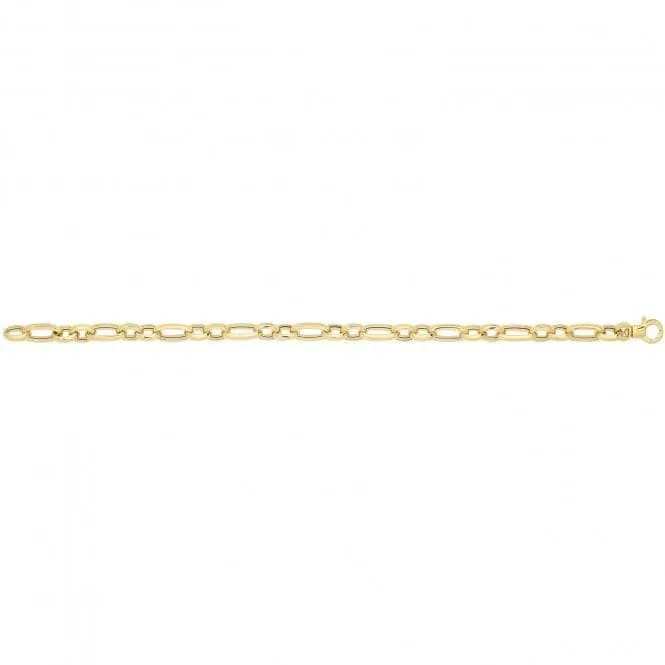 9CT Yellow Gold Hollow Bracelet BR687