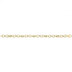 9ct Yellow Gold Hollow Bracelet BR688