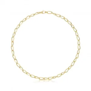 9ct Yellow Gold Hollow Necklace NK457