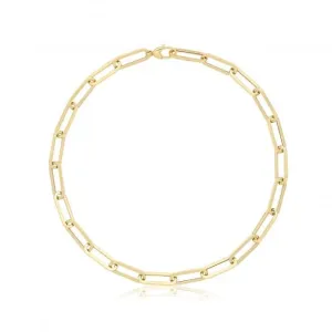 9ct Yellow Gold Hollow Necklace NK459