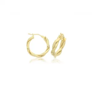 9ct Yellow Gold Hoop Earrings ER1220