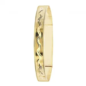 9ct Yellow Gold Ladies Bangle BN147