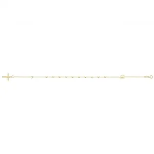 9ct Yellow Gold Ladies Rosary Bracelet BR614