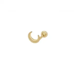 9ct Yellow Gold Moon Cartilage 6mm Post Stud ES937