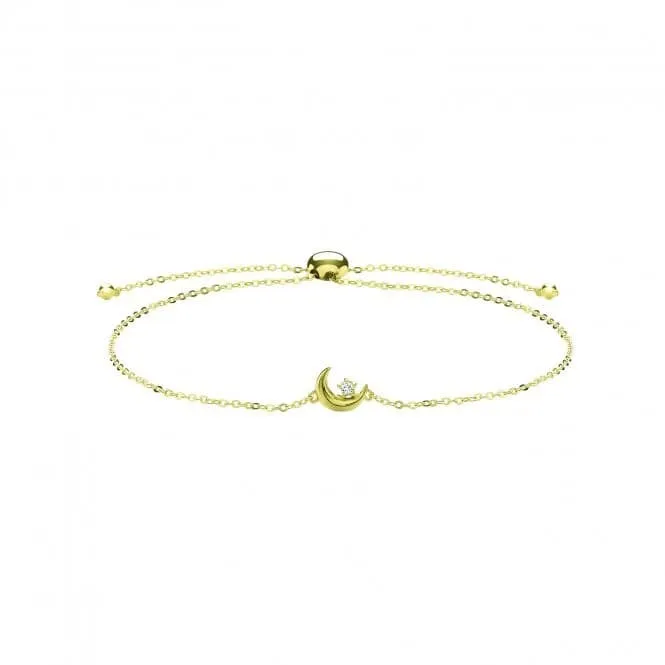 9ct Yellow Gold Moon Pull Bracelet BR634