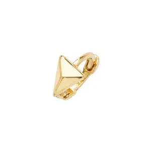 9ct Yellow Gold Rhombus Cartilage Hoop Earring ES952