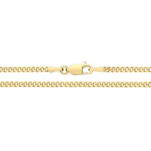 9ct Yellow Gold Solid Curb Chain CH279