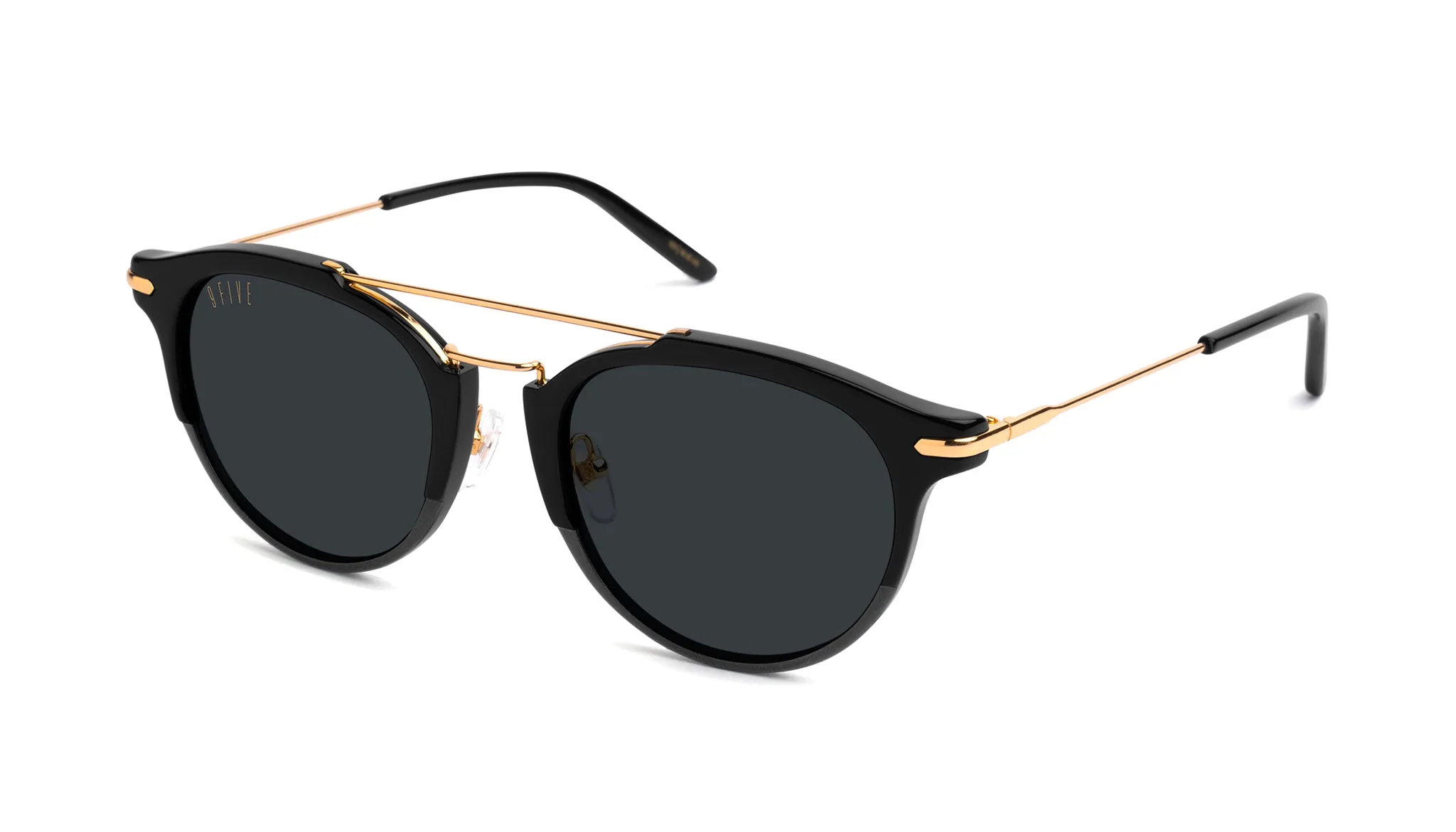 9FIVE Leo Black & 24K Gold Sunglasses Rx