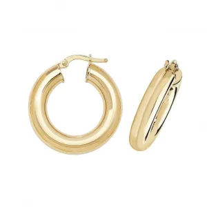 9K Gold Hoop Earrings ER1005