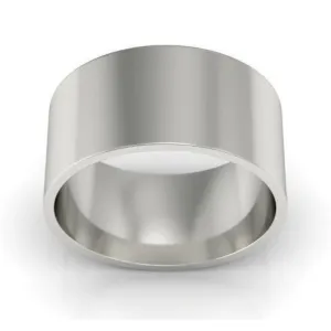 9mm Platinum Wedding Ring Flat