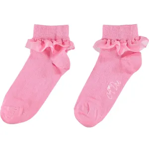 A DEE - Frill Ankle Sock - Candy Pink