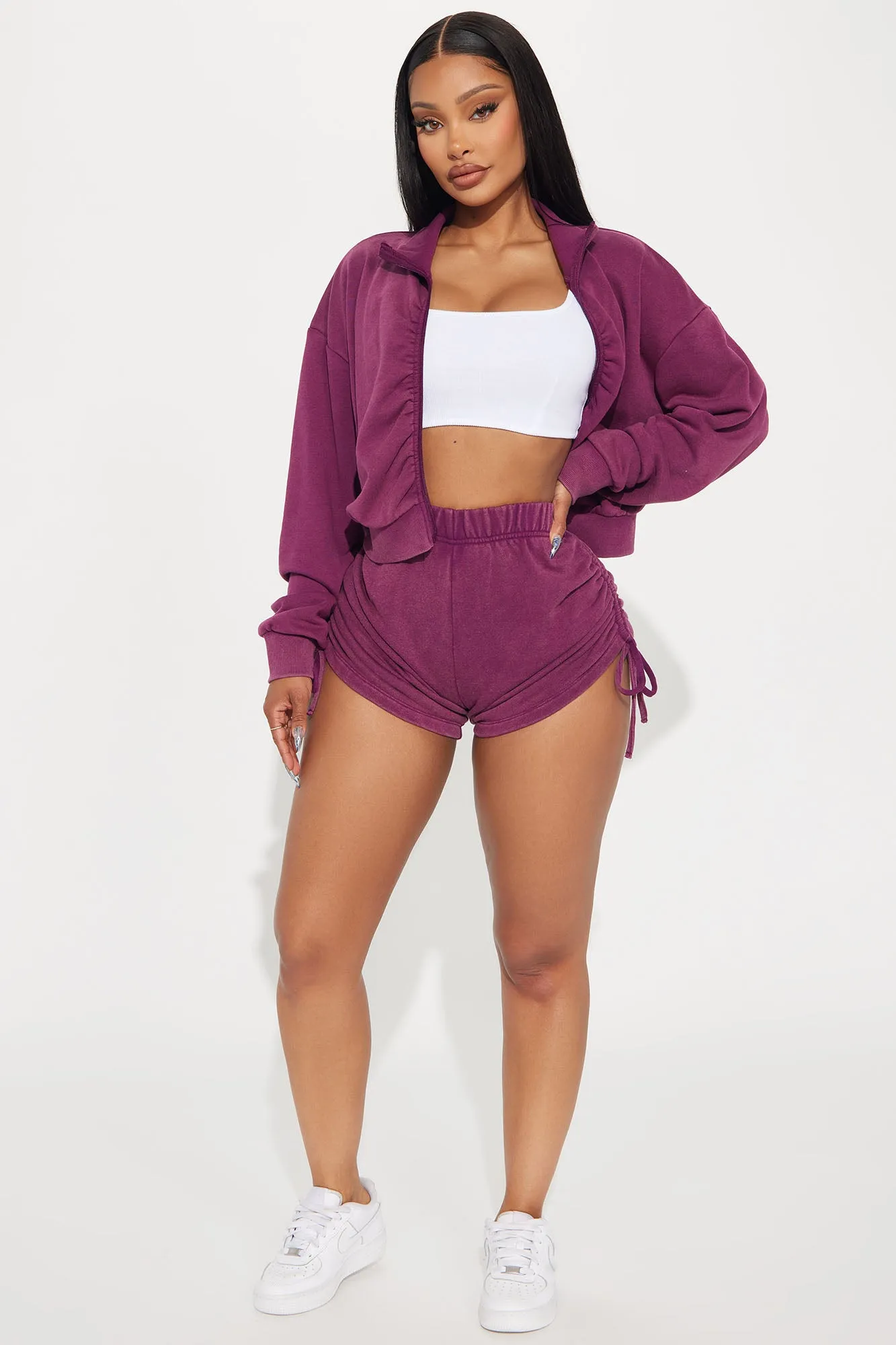 A Flight Away Lounge Short - Purple