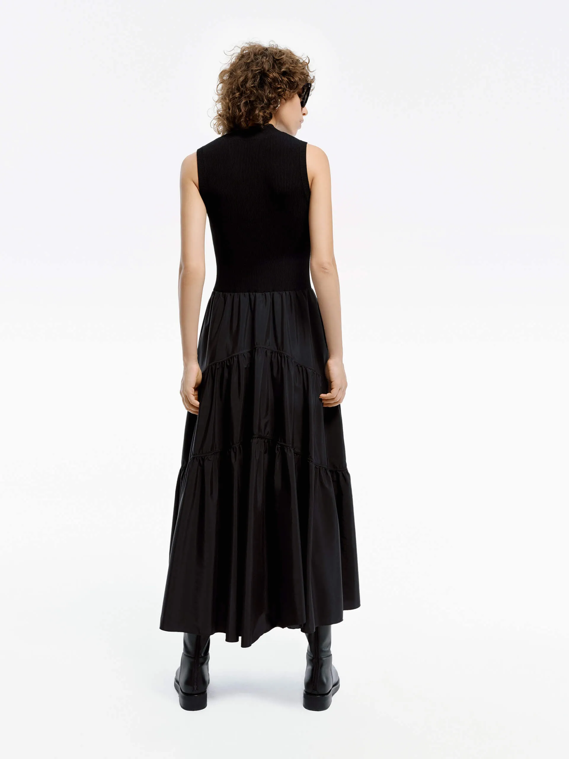 A-line Paneled Dress