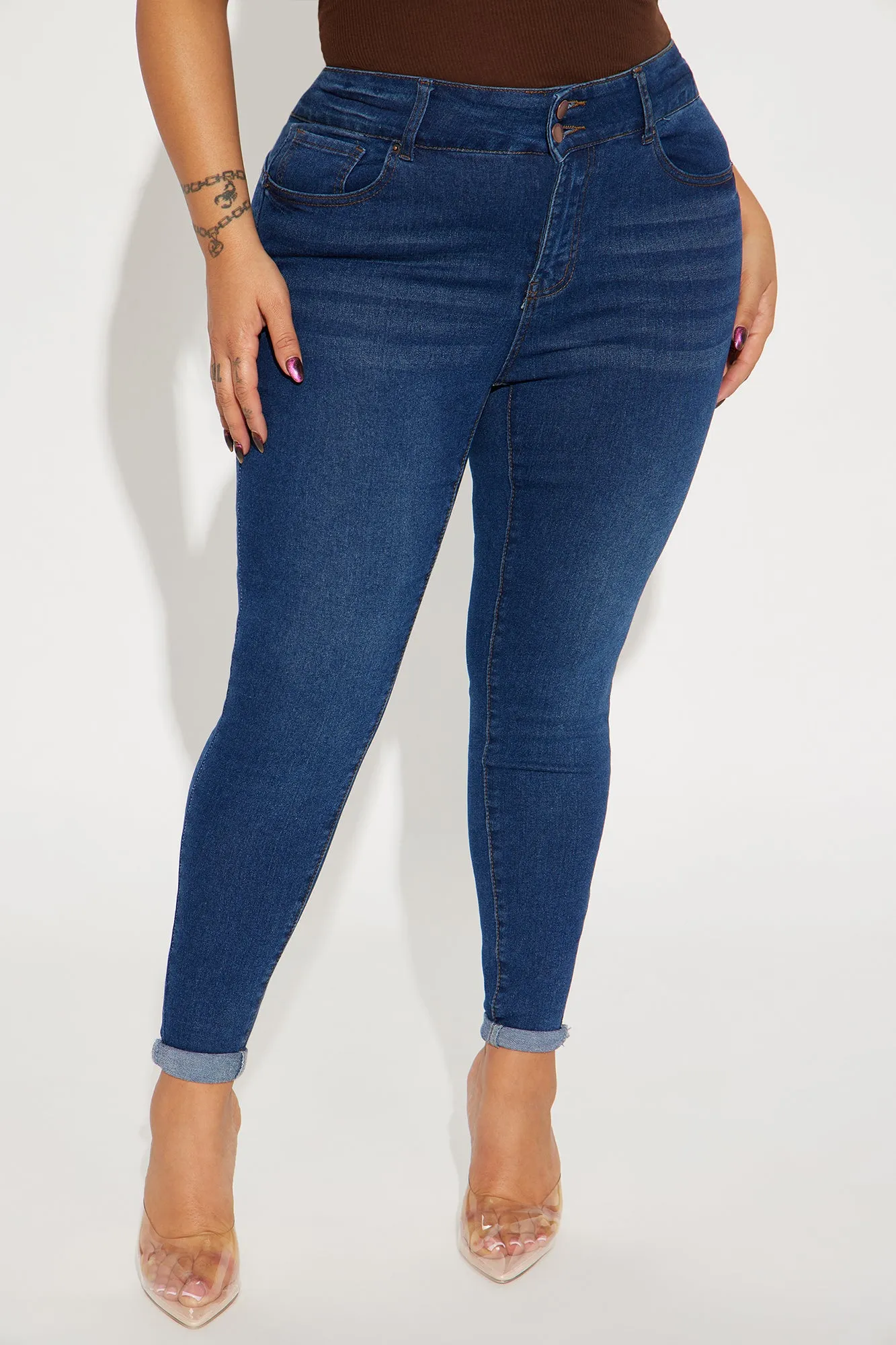 A Real Hot Topic Stretch Skinny Jeans - Dark Wash