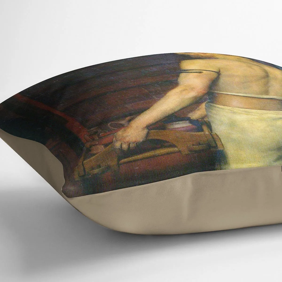 A Roman British potters by Alma Tadema Cushion