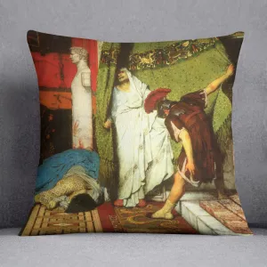 A Roman conqueror detail 2 by Alma Tadema Cushion