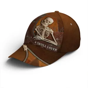 A Skull Lover Spider Net Leather Style Baseball Cap Coolspod