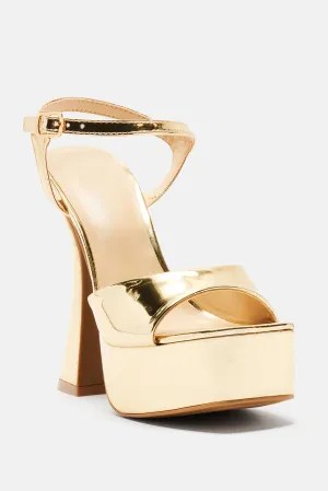 A Special Thing Heeled Sandals - Gold