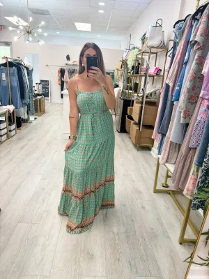 A- The Green Boho Maxi